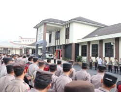 Kapolres Aceh Tengah Pimpin Apel Pengamanan Unjuk Rasa, Tekankan Pendekatan Humanis