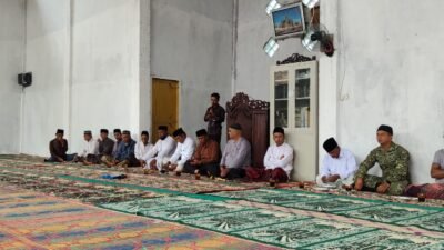 ‎Babinsa Hadiri Doa dan Syukuran Peresmian Masjid Nurul Huda di Pantan Penyo