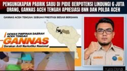 Pengungkapan Pabrik Sabu di Pidie Berpotensi Lindungi 6 Juta Orang, GANNAS Aceh Tengah Apresiasi BNN dan Polda Aceh